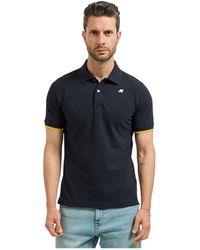 K-Way - Tops ,Blauw ,Katoen Vincent Polo Shirt - Lyst