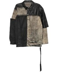 Rick Owens - Jassen ,Zwart ,Denim Jumbo Worker Denim Jas - Lyst