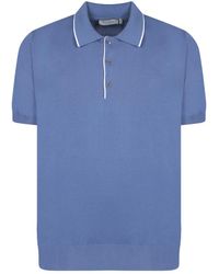 Canali - Polo-shirt aus baumwolle mit kontrastierenden kanten - Lyst