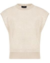 Emporio Armani - Round-Neck Knitwear - Lyst