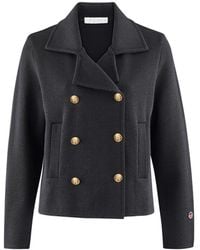 BUSNEL - Jassen ,Zwart ,Wol Indra Jacket - Lyst