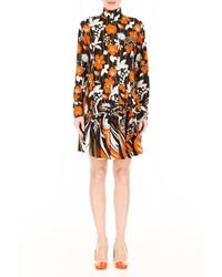 Prada Floral Printed Dress - Oranje