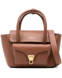 Coccinelle - Bruin Leren Shopper Tas - Lyst