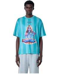 AWAKE NY - Tops ,Veelkleurig ,Katoen Katoenen Jersey Logo Motif T-Shirt - Lyst