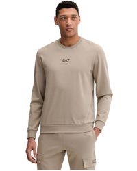 EA7 - Hoodies & Sweatvesten ,Bruin ,Katoen 8Npm 30 Pjvrz Sweatshirt - Lyst