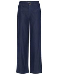 Ichi - Wide Jeans - Lyst