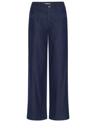 Ichi - Wide Jeans - Lyst