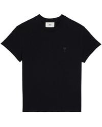 Ami Paris - Herz regular fit t-shirt schwarz - Lyst