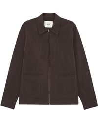 NN07 - Jassen ,Bruin ,Katoen Virgil Zip Jacket - Lyst