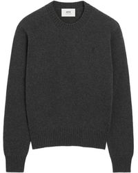 Ami Paris - Ami De Coeur Crewneck Sweater - Lyst