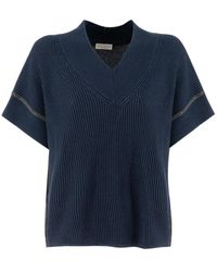 Brunello Cucinelli - V-Neck Knitwear - Lyst