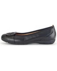 Gabor - Schwarze Damen Ballerinas Elegante Slip-On Schuhe - Lyst