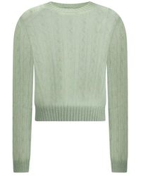 Brunello Cucinelli - Mohair- Und Wollstrickpullover Mit Zopfmuster - Lyst
