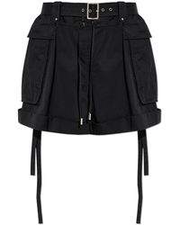 McQueen - Cargo Shorts Met Riem - Lyst
