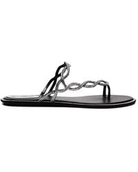 Rene Caovilla - Schoenen ,Zwart ,Zwarte Sandalen Met Bandjes - Lyst