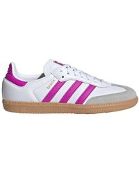 adidas - Samba Og Wit Paars Sneakers - Lyst