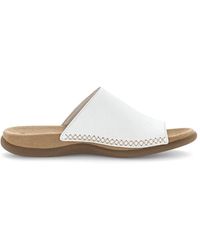 Gabor - Weiße Damen-Slide-Sandalen - Lyst