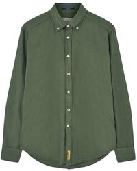 B.D. Baggies - Overhemden ,Groen ,Katoen Groene Button Down Shirt - Lyst