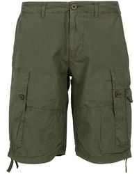 Blauer - Korte Broeken ,Groen ,Katoen Cargo Groene Katoenen Shorts - Lyst