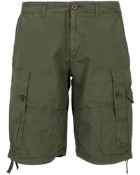 Blauer - Korte Broeken ,Groen ,Katoen Cargo Groene Katoenen Shorts - Lyst