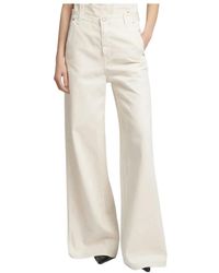 Replay - Wide Trousers - Lyst