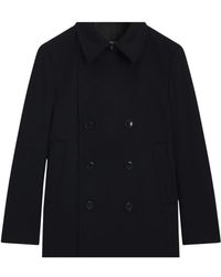 HUGO - Jassen ,Blauw ,Wol Hyde P-Coat - Lyst
