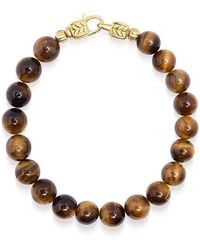 Nialaya - Tiger Eye Healing Bracelet With Lock - Lyst