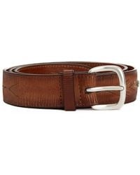 Orciani - Accessoires ,Bruin ,Leer Bruine Leren Riem Met Sheffield-Gesp - Lyst