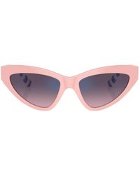 Dolce & Gabbana - Occhiali da sole cat-eye lente rosa sfumato - Lyst