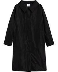 Aspesi - Jassen ,Zwart ,Polyester Gewatteerde Thermore Jas - Lyst