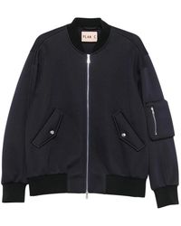Plan C - Jassen ,Blauw ,Bomberjack Met Rits - Lyst