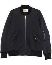 Plan C - Jassen ,Blauw ,Bomberjack Met Rits - Lyst