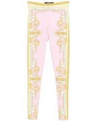 Versace - Broeken ,Veelkleurig ,Leggings Met Print - Lyst