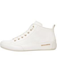 Candice Cooper - Weiße leder-mid-top-sneakers - Lyst