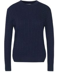 Barbour - Truien & Vesten ,Blauw ,Katoen Hartland Crew - Lyst