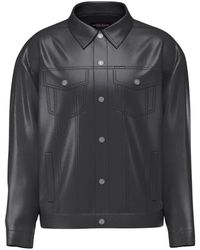 Guess - Leather Jassen - Lyst