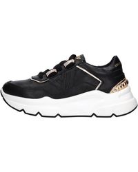 Emanuélle Vee - Schoenen ,Zwart ,Katoen Leren Sneakers - Lyst