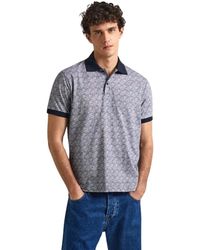 Pepe Jeans - Baumwoll-jersey-poloshirt mit all-over-print - Lyst