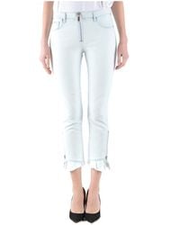 MSGM - Cropped Jeans - Lyst