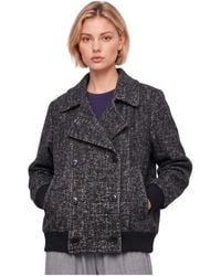 Kocca - Jassen ,Blauw ,Katoen Dubbelrijige Jas - Lyst