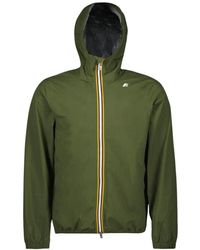K-Way - Jassen ,Groen ,Eco Stretch Dot Jack Voor - Lyst