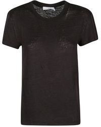 IRO - Tops ,Zwart ,Linnen Third T-Shirt - Lyst