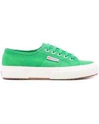 Superga - Grasgrüne Schnürschuhe - Lyst
