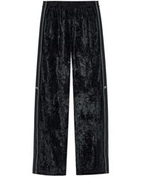 Alexander Wang - Broeken ,Zwart ,Logo Webbing Track Pant - Lyst