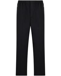 Laminar - Broeken ,Zwart ,Wol Rechte Broek - Lyst