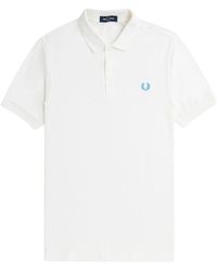Fred Perry - Tops ,Wit ,Katoen Klassiek Katoenen Poloshirt - Lyst