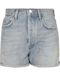 Agolde Denim Shorts - - Dames - Blauw