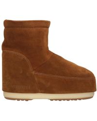 Moon Boot - Schoenen ,Bruin ,Suède Icon Low Winterlaarzen - Lyst