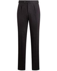 Slowear - Broeken ,Zwart ,Wol Rechte Broek Van Scheerwolmix - Lyst