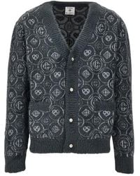 CASABLANCA - Fluffy Monogram Cardigan - Lyst